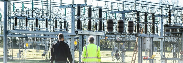 Post Insulator in a Substation